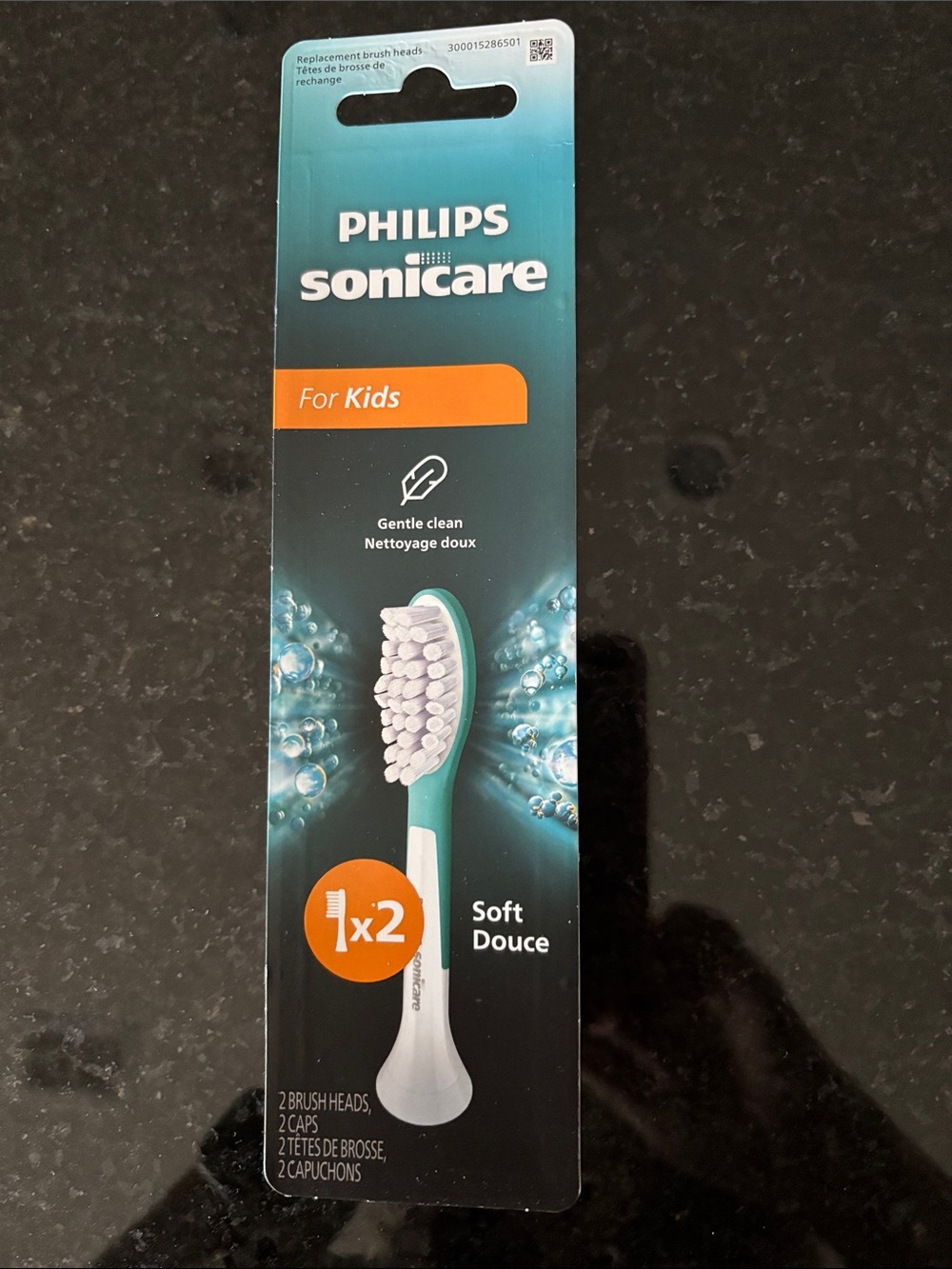 Philips Sonicare For Kids 7+ Genuine Replacement Brush Heads - 2 Brush Heads
